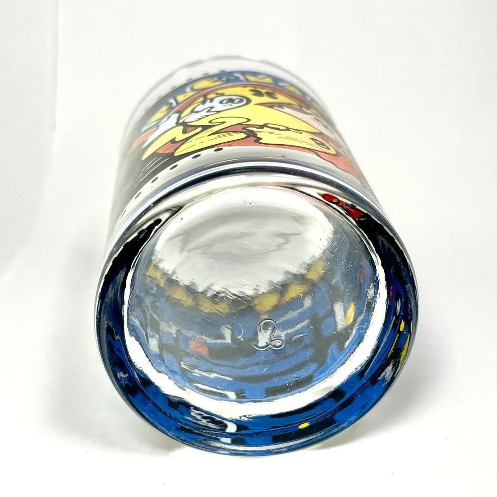 1980 Arbys Pac-Man Collector Series Drinking Glass Retro Arcade Maze Vintage